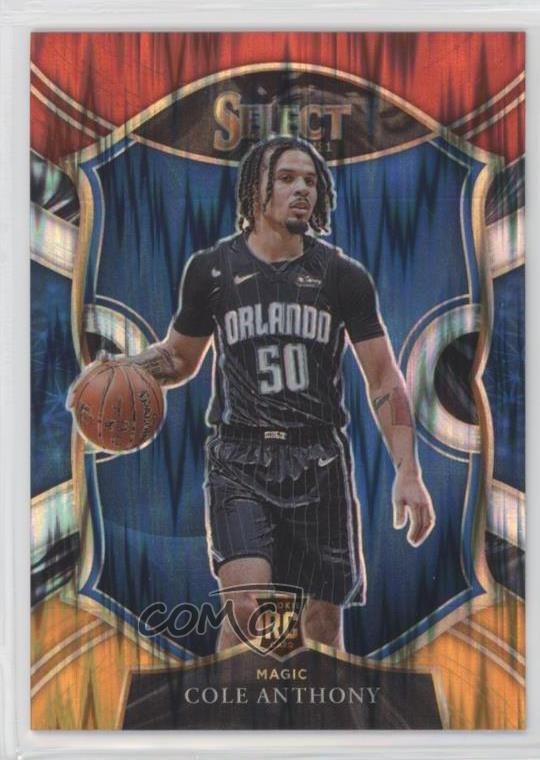 2020 Panini Select Concourse Red White Orange Flash Prizm Cole Anthony #75 uk2
