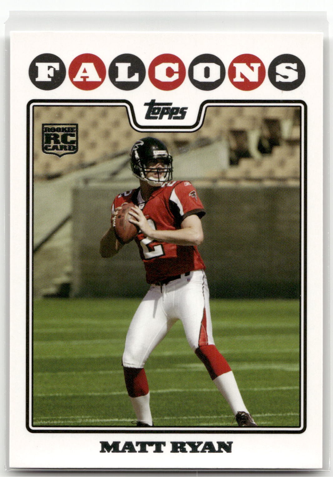 Matt Ryan 2008 Topps #331 RC Atlanta Falcons