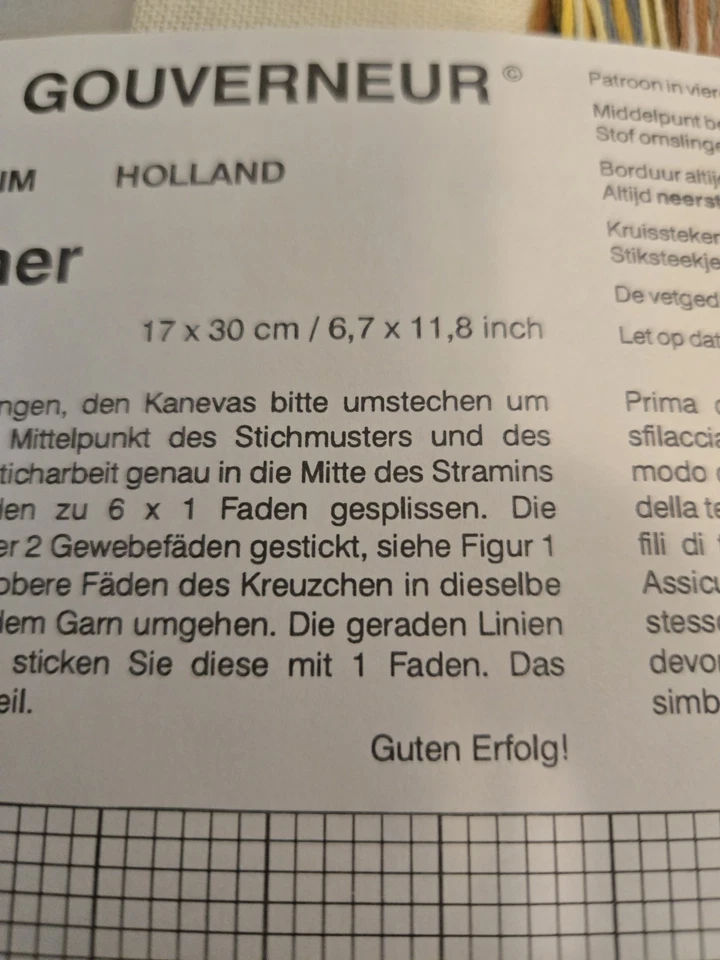 Kit punto de cruz Thea Gouverneur Petit Dejeuner #2095 café croissant desayuno Foto 4 de 4