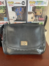 Kate Spade Zani Maple Course Fold over Turn Lock Leather Purse - Black