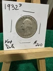 1932-S & 1932-D 25C WASHINGTON SILVER QUARTERS-BOTH ARE KEY DATES- LOW MINTAGES!