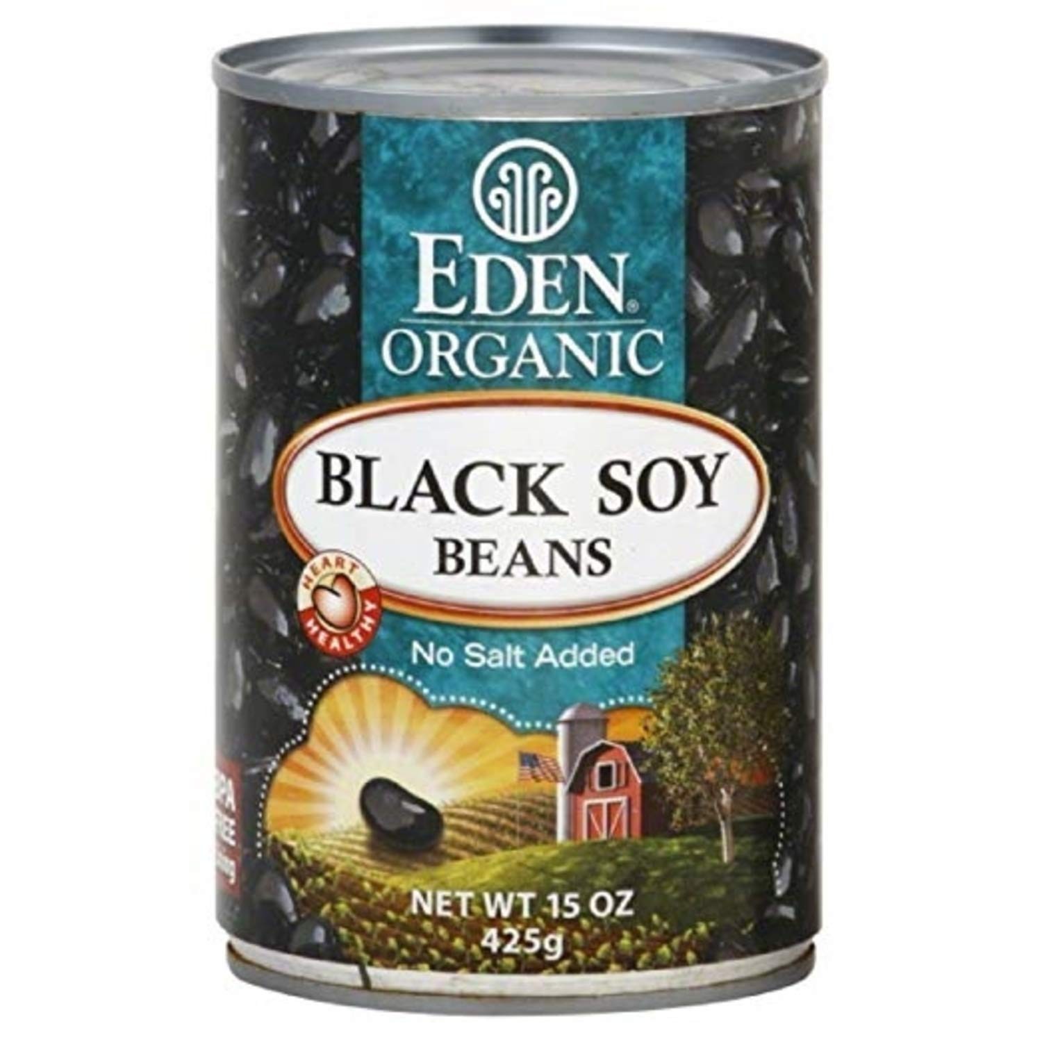 Eden Foods Organic Black Soybeans 15Oz Pack Of 6 Non Gmo Vegan Gluten Free