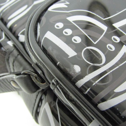 Vivienne Westwood Orb Women's Vinyl Shoulder Bag Black BF585740 - 第 8/17 張圖片