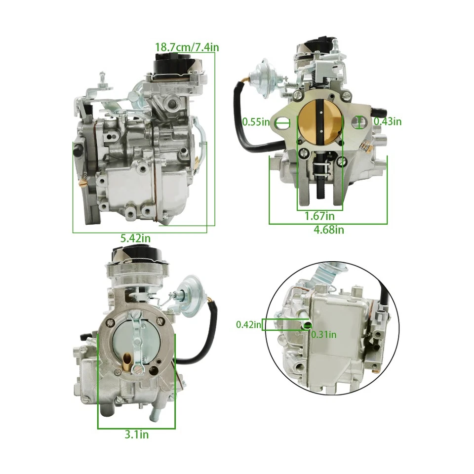 1 Barrel Carburetor Fit For 1965-1985 Ford 1975-1980 300Cu Mercury Monarch 250Cu - Image 2 of 4