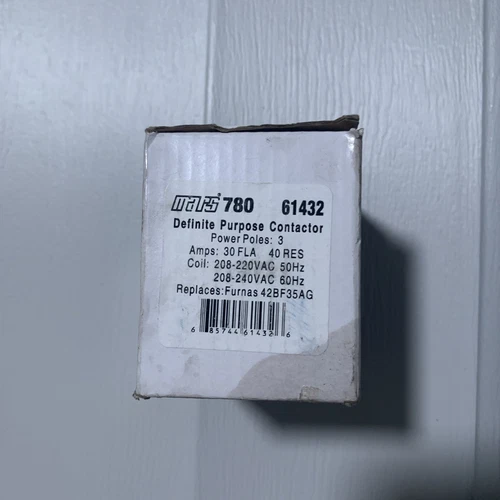 Mars 780 Definite Purpose Contactor 61432 208-230/240V 3-Pole 30A