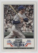 2022 Topps Series 1 Salute to The Mick Mickey Mantle #STM-2 HOF