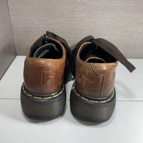 Dr. Doc Martens 8651 Leder klobige Plateau Oxford Schuhe Y2K braun US 5 - Bild 7 von 12