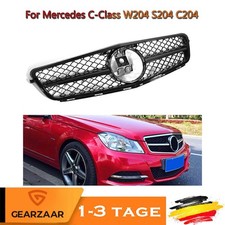 Kühlergrill kompatibel mit Mercedes S204 2007–2014 ABS-Kunststoff Entlüftung Kühlergrill kompatibel mit Mercedes S204 2007–2014 ABS-Kunststoff Entlüftung