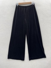 Chico  s Women  s 0 Short Small Brown Velvet Wide Leg Pants Trousers