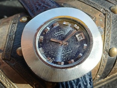 LANCEL Stahl Datum AS 1903 Schweizer Automatik Herrenuhr überholt und Garantie