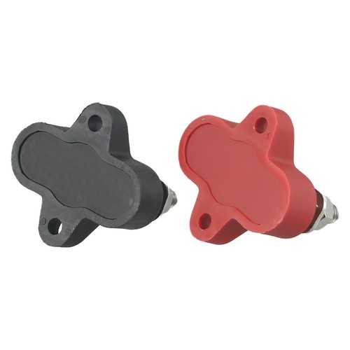 Wiring Solution Battery Terminal Blocks M6 Dual Pack of 2 Red Black Color