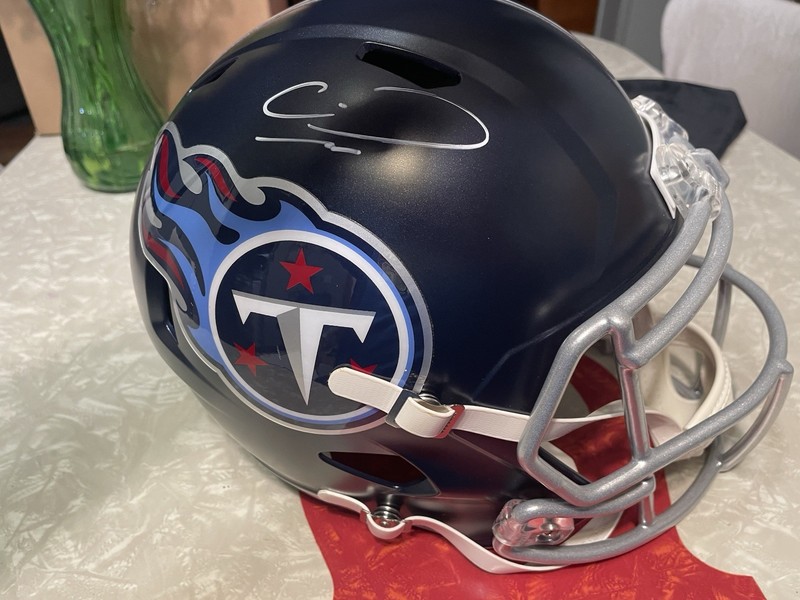 Calvin Ridley Signed Replica Tennessee Titans Full Size Helmet