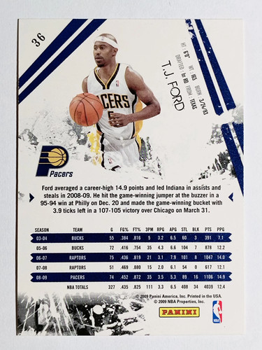 2009-10 Rookies and Stars #36 T.J. Ford - Picture 2 of 2