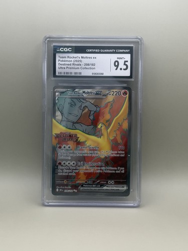 Team Rocket's Moltres ex graded CGC 9.5 for sale on eBay