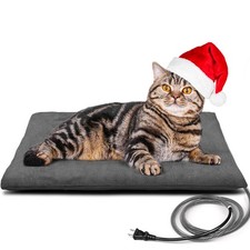 Outdoor Pet Heating Pad for Cat Dog, Heated Mat with Waterproof Cover and Aut...