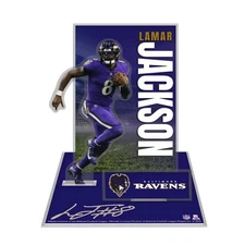 LAMAR JACKSON BALTIMORE RAVENS LASER CUT 3D ACRYLIC STAND UP SET WINCRAFT