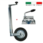 Telescopic jack roller for trailer with crane chassis for pipe 48 mm