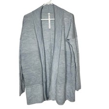 Lululemon Sit In Lotus Wrap Cardigan Sz 4 Merino Wool Yoga Athleisure Split Back