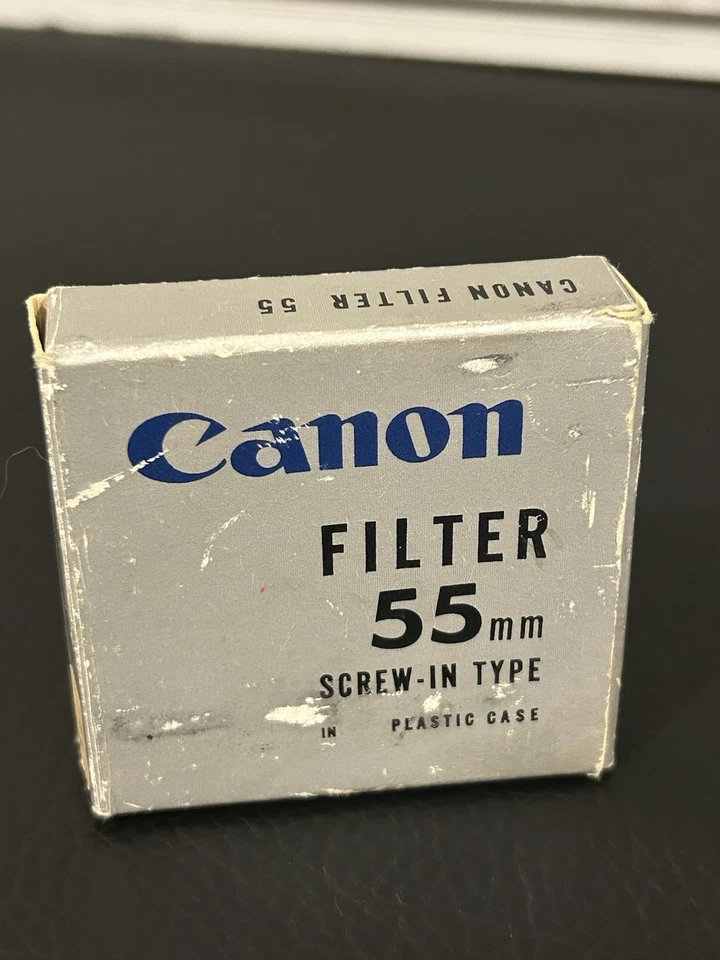 Vintage Canon UV 1x 55mm Lens Filter With Original Box and Papers Made In JAPAN - Image 4 of 4