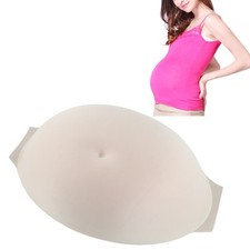 Fake Pregnancy Belly Rectangular Breathable Artificial Pregnant Tummy for Props