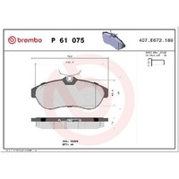 Bremsbelagsatz Scheibenbremse Vorne FüR Citroen C3 FC FN HB 02 Bis 26 Brembo KFV