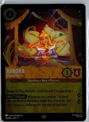 Aurora - Waking Beauty Legendary Archazia's Island 14/204 NM Cold Foil