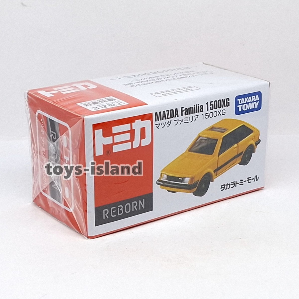 Tomica Mall Original Reborn Mazda Familia 1500XG Yellow TOMY 2026