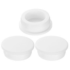 3Pcs Silicone Hole Plug, Round Rubber Stoppers for 40mm/1.57" Hole, White