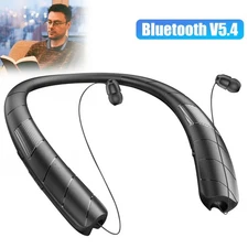 Bluetooth Neckband Headset Wireless Headphone Mic Earphone Stereo Earbud Speaker