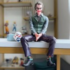 Portable Joker Heath Ledger Car Roof Action Figure Mask Statue Toy Gift Model