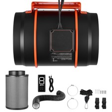 8 Inch Inline Duct Fan Kit 807 CFM with Carbon Filter for Grow Tents