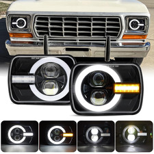 Bestzheyu 2Pcs 7X6 5X7 Led Headlights Compatible Tacoma Pickup Truck Xj