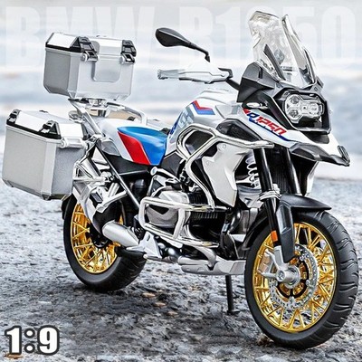 Maßstab 1:9 R1250 GS ADV Alu Rennmotorrad Modell mit Licht