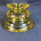 2.25" Vintage Amber Madrid Federal Glass/Indiana Glass Candlestick Holder One