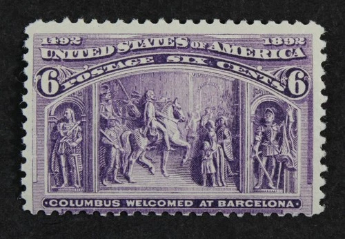 CKStamps: US Stamps Collection Scott#235 6c Columbian Mint NH OG
