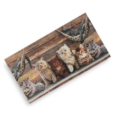 Läufer Teppich mit Katzen - Läufer rutschfest, waschbar, weich, verschiedene Formate