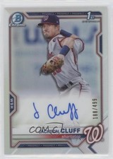 2021 Bowman Chrome Prospects Refractor 188/499 Jackson Cluff #CPA-JCL Auto nd3
