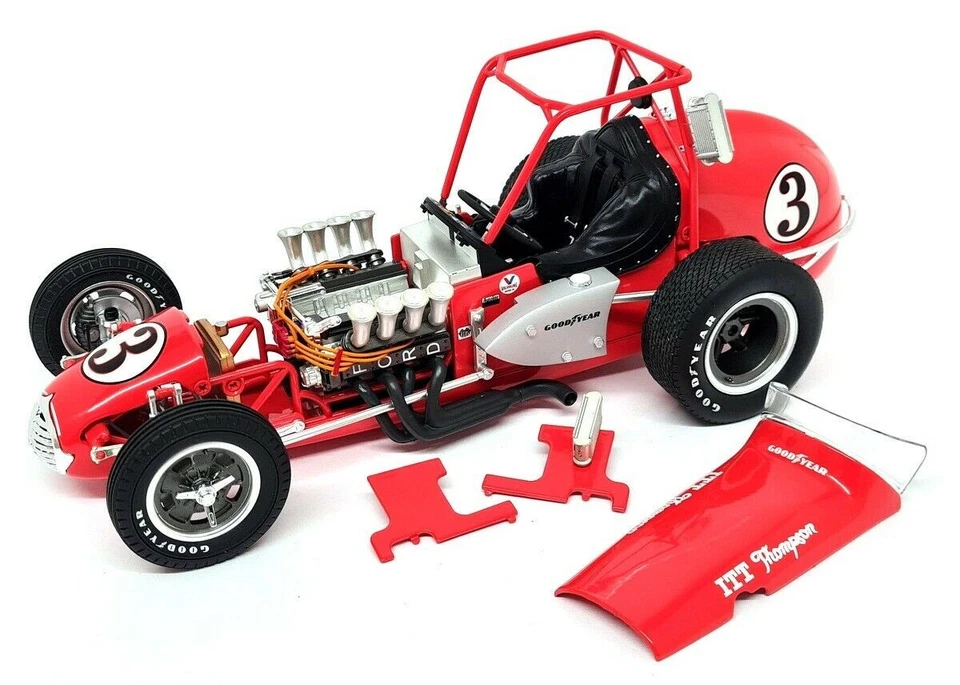 GMP 1/18 Ford A J Foyt #3 1972 Dirt Champ Track Racer Diecast Model Car Foto 3 de 4