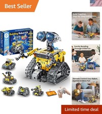 Robot Building Kit with Remote Control Gifts for Kids Boys Ages 8-13, Coding ...