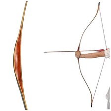 Traditional 55inch Wooden Longbow 20-50lbs RH LH Archery Hunting Target Practice