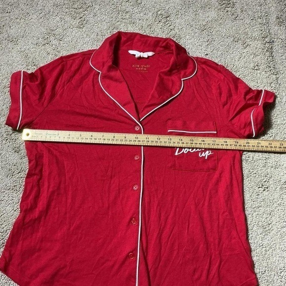 NWT Kate Spade New York Red All Dolled Up Pajama Set Size Medium Womens Bundle thumbnail 2