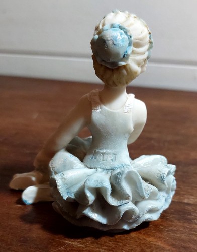 Figurine ballerina ragazza vintage A L J in ceramica dipinte a mano (x4) - Foto 5 di 20