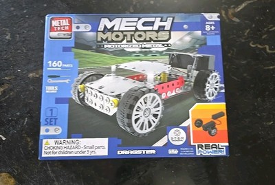 STEM Toy Mech Motors ''Dragster'' Motorized Mechanized Building Set Workshop