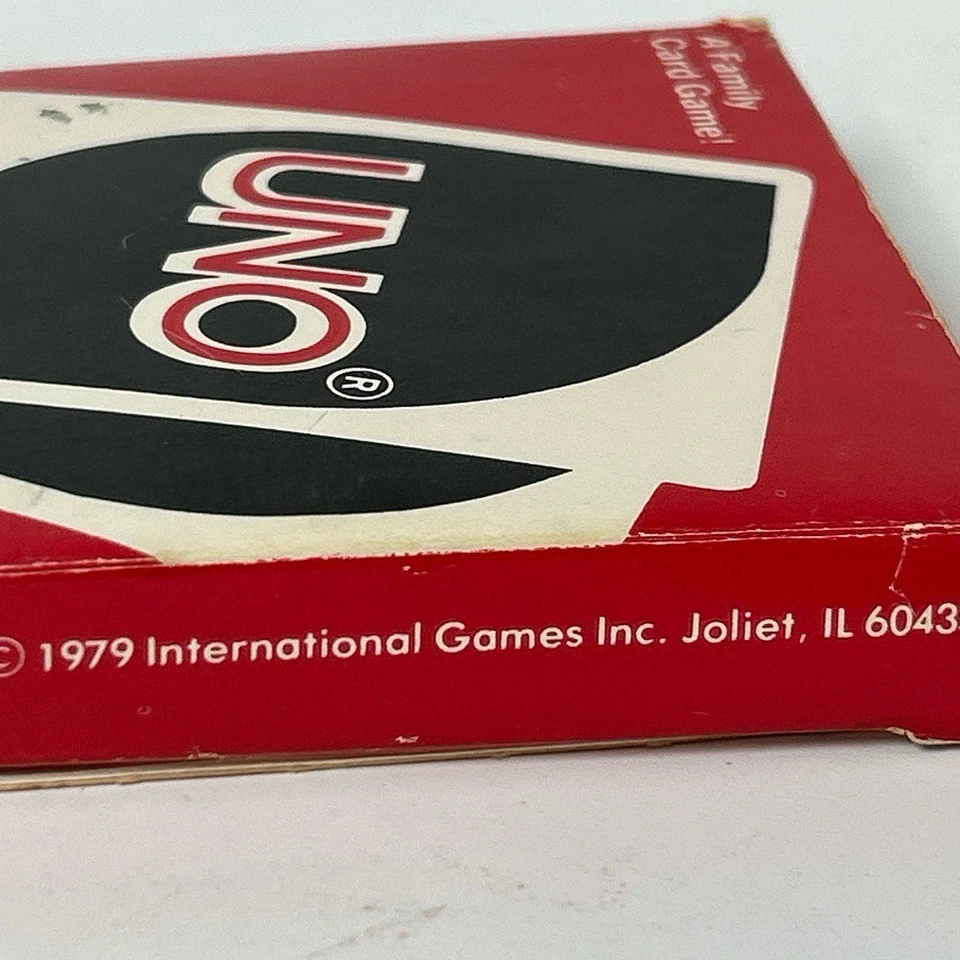 UNO Card Game Ages 7+ Family Red Box Classic Fun Vintage Collectible - Image 2 of 4