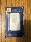 50g Silver Bar Baird & Co 999.0 Fine Silver Bullion Bar Sealed