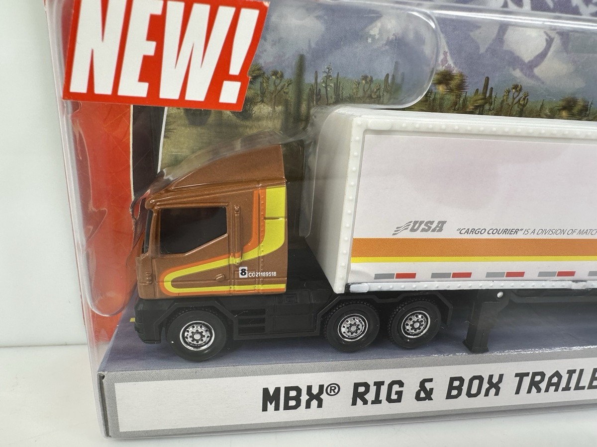 Matchbox Super Convoy MBX Rig & Box Trailer Gold White HTF | eBay