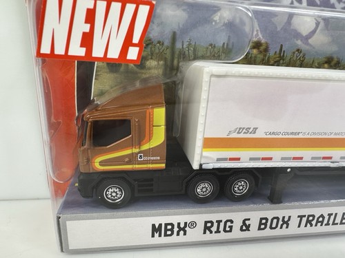 Matchbox Super Convoy MBX Rig & Box Trailer Gold White HTF - Picture 3 of 5
