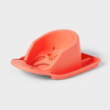 Toddler Sled with Rope and Pad - 27" - Coral