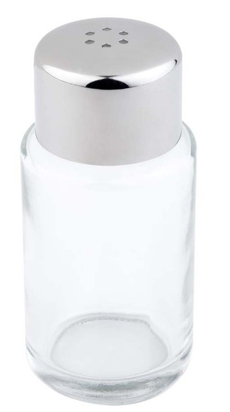 APS Salz- Und Pfefferstreuer Glas/Edelstahl 6 LöCher-image