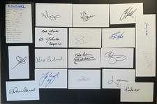 Rangers Signed Autograph Pack White Index Cards x17 Johnston Weir Stein Hateley